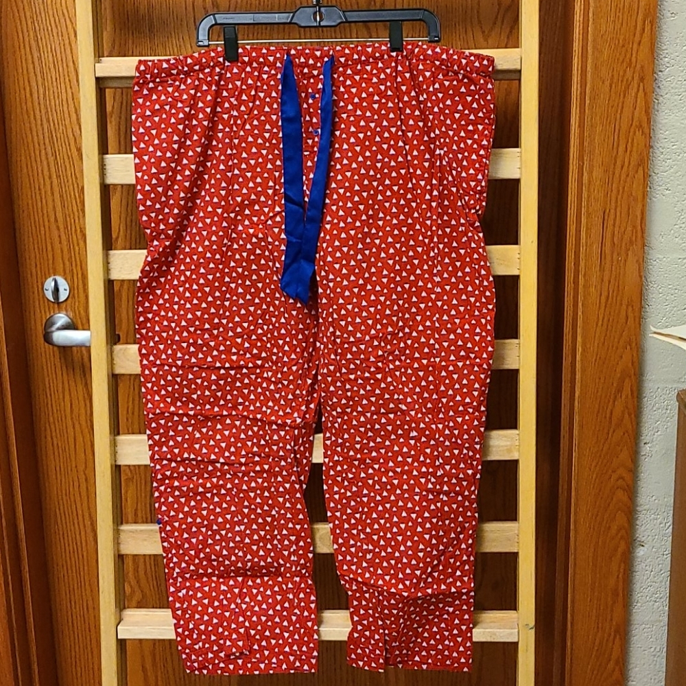 Sailboat print pajama bottoms